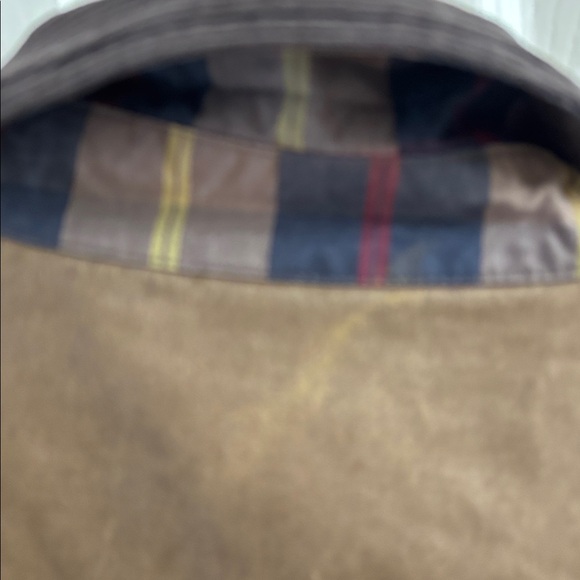 Mango Brown and Plaid waxed effect Parka.NWT - Picture 10 of 12